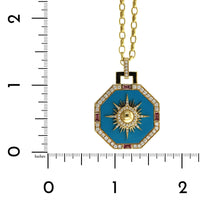 18K Yellow Gold Octagonal Sole Pendant
