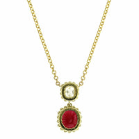 18K Yellow Gold Spinel and Diamond Necklace, 18k yellow gold, Long's Jewelers