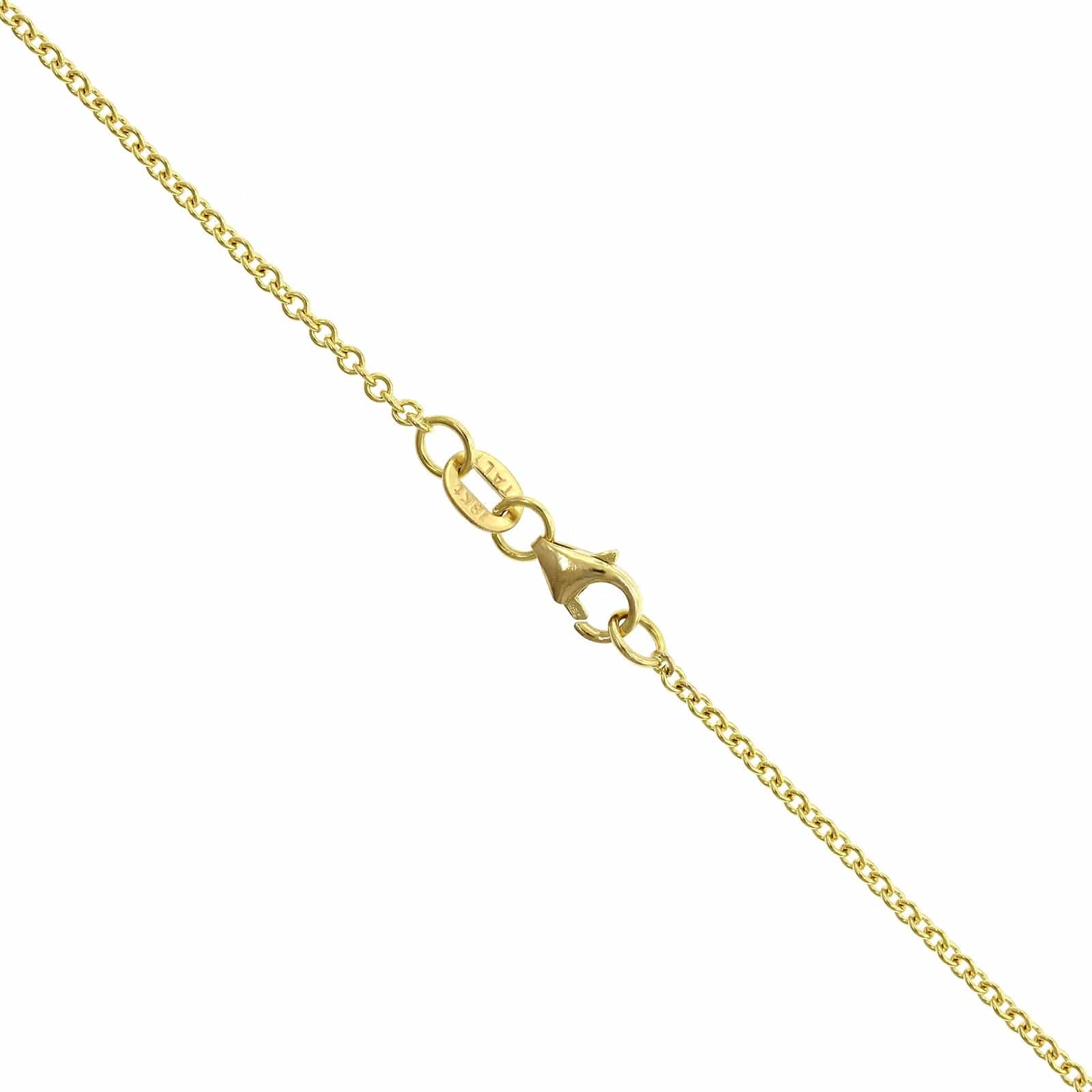 18K Yellow Gold Spinel and Diamond Necklace, 18k yellow gold, Long's Jewelers