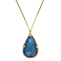 18K Yellow Gold Moonstone Pendant, Long's Jewelers