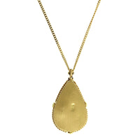 18K Yellow Gold Moonstone Pendant, Long's Jewelers