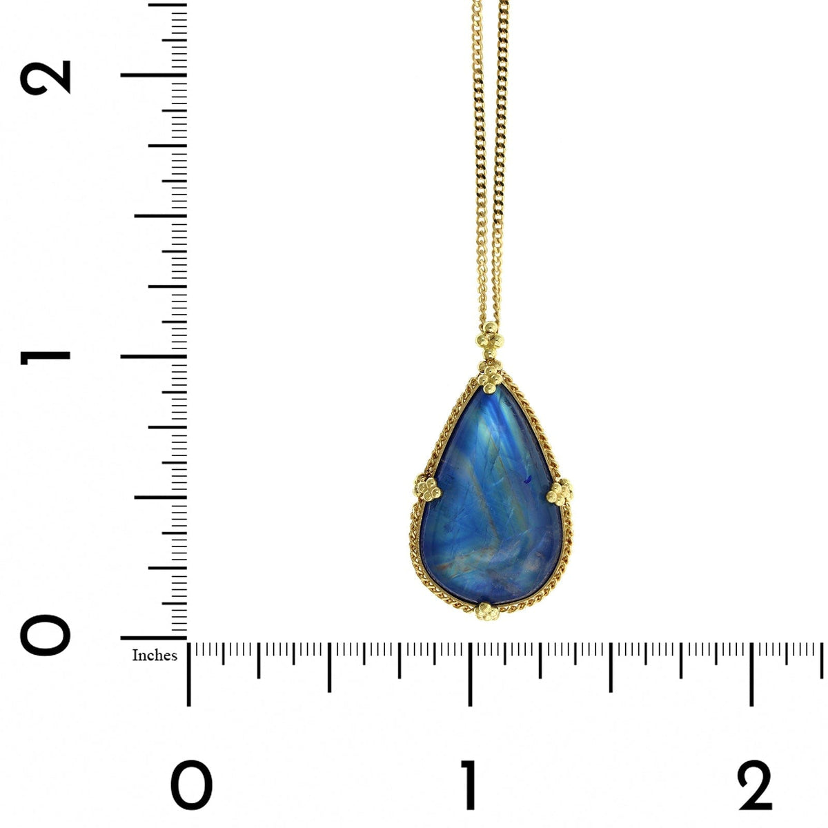 Yellow gold moonstone pendant hotsell
