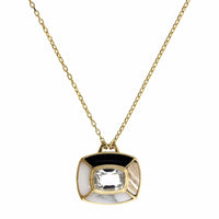 18K Yellow Gold Patchwork Multi Stone Pendant