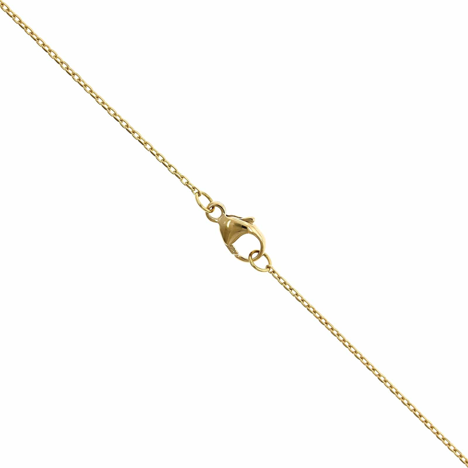 18K Yellow Gold Patchwork Multi Stone Pendant