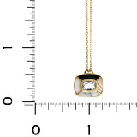 18K Yellow Gold Patchwork Multi Stone Pendant