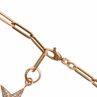20K Rose Gold Morganite Diamond Star Pendant