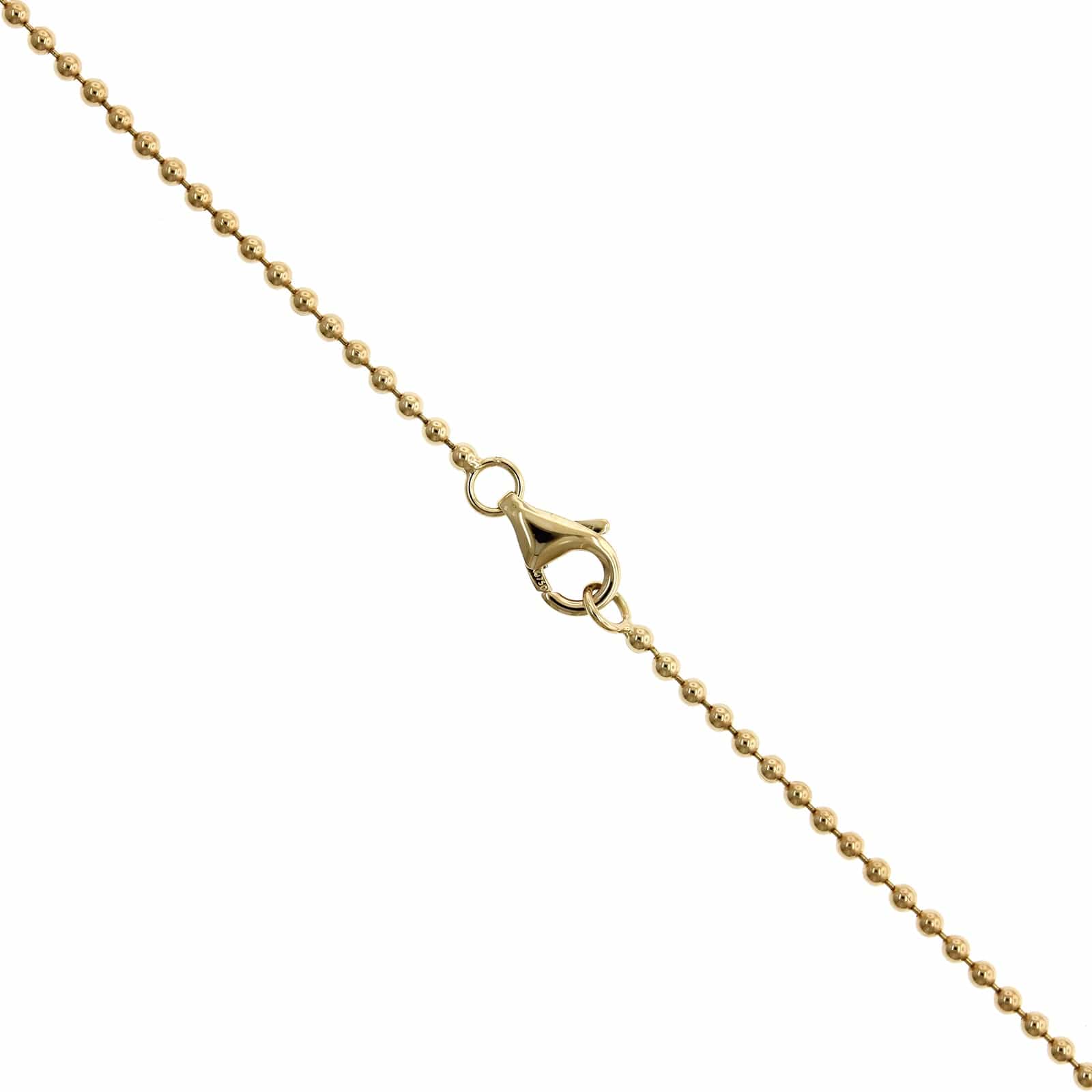 18K Yellow Gold Peridot Blue Enamel Stud Pendant