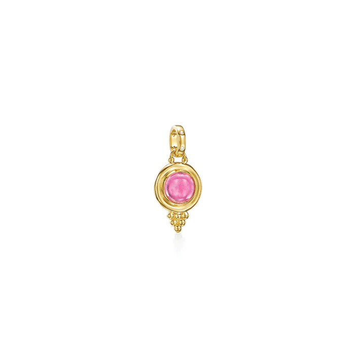 Temple St. Clair 18K Yellow Gold Pink Tourmaline Charm