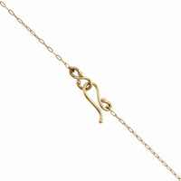 14K Yellow Gold Chrysoprase Etruscan Bead Pendant