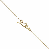 14K Yellow Gold Rose Quartz Etruscan Bead Pendant