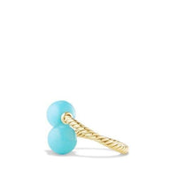 Bypass Ring with Turquoise in 18K Gold