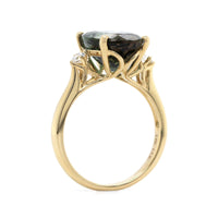 14K Yellow Gold Tri Color Tourmaline Ring