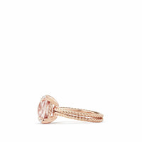 Chatelaine® Ring with Morganite and Diamonds in 18K Rose Gold