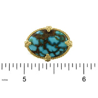 Amali 18K Yellow Gold Oval Turquoise Ring