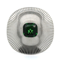 Eclat Jewels 18K White Gold Chrome Tourmaline Disc Ring