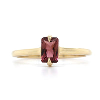 14K Yellow Gold Pink Tourmaline Ring