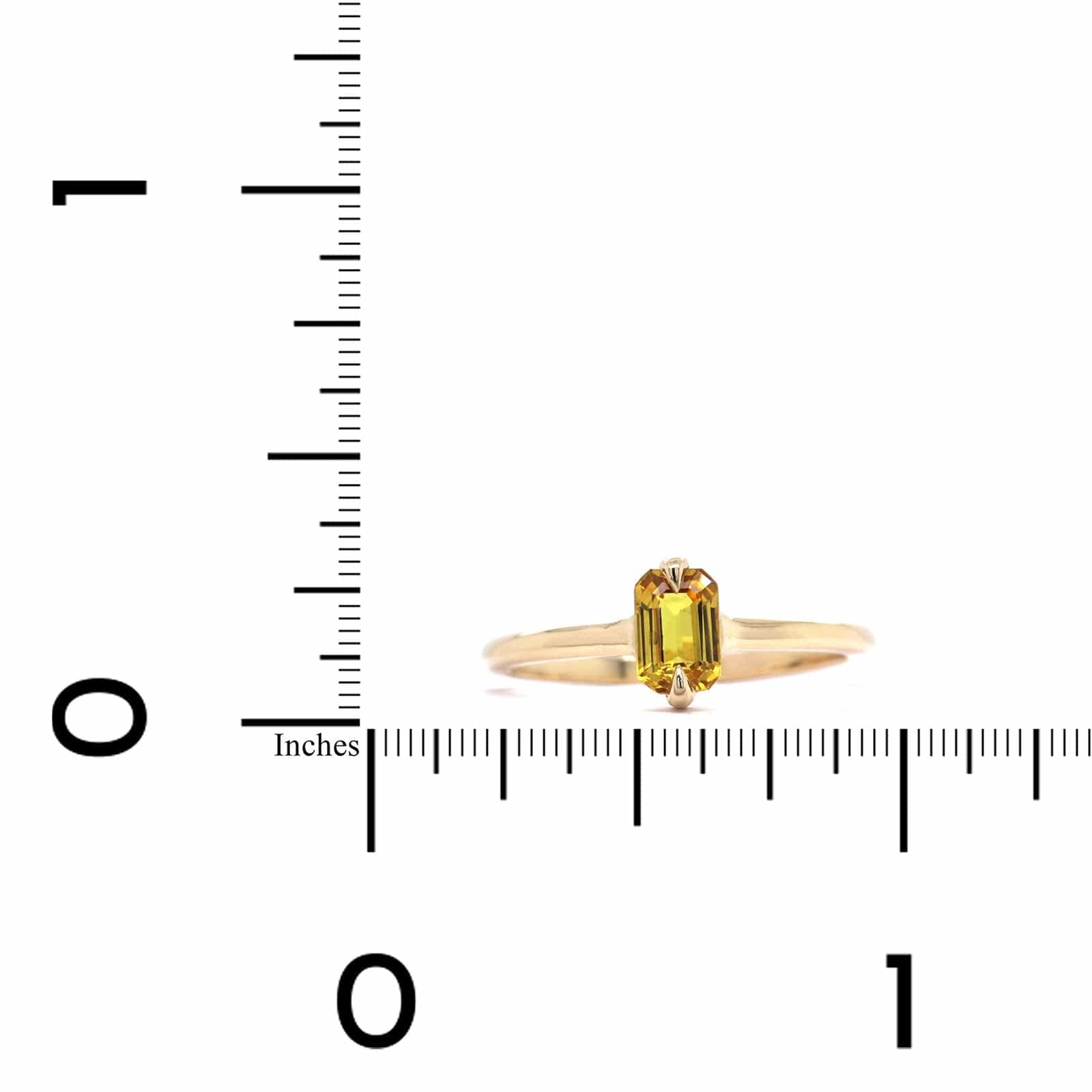 14K Yellow Gold Yellow Tourmaline Ring
