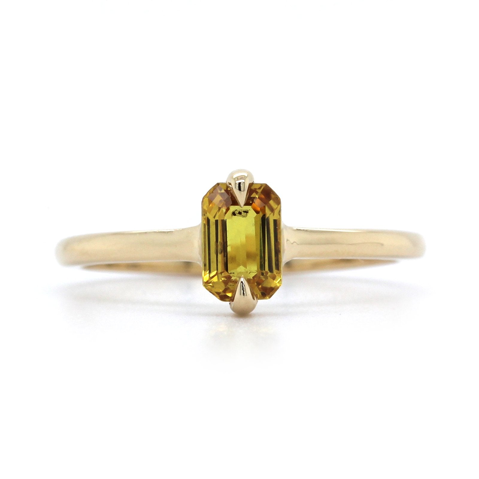 14K Yellow Gold Yellow Tourmaline Ring