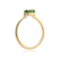 14K Yellow Gold Green Tourmaline Ring