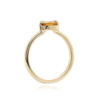 14K Yellow Gold Yellow Tourmaline Ring