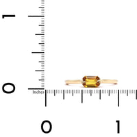 14K Yellow Gold Yellow Tourmaline Ring