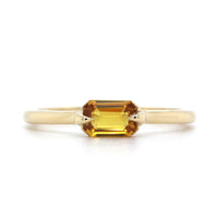 14K Yellow Gold Yellow Tourmaline Ring