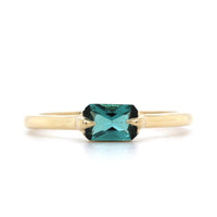 14K Yellow Gold Indicolite Tourmaline Ring