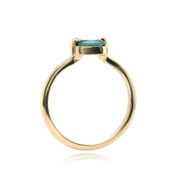 14K Yellow Gold Indicolite Tourmaline Ring