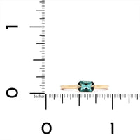 14K Yellow Gold Indicolite Tourmaline Ring