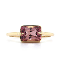 14K Yellow Gold Pink Tourmaline Ring