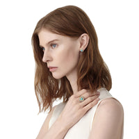 Temple St. Clair 18K Yellow Gold Turquoise and Moonstone Stella Ring