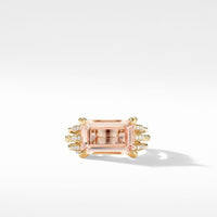 Tides Ring in 18K Yellow Gold with Morganite and Diamonds