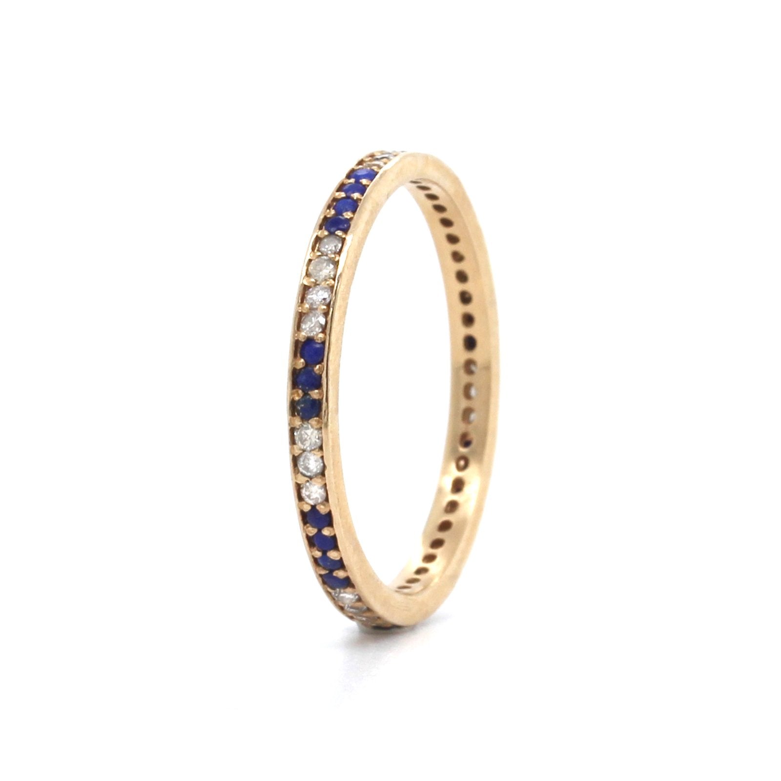 Armenta 14K Rose Gold Lapis and Diamond Ring
