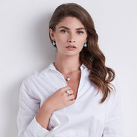 Marco Bicego Africa 18K Yellow Gold Turquoise Bead Ring