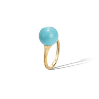 Marco Bicego Africa 18K Yellow Gold Turquoise Bead Ring