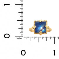 Amali 18K Yellow Gold Square Moonstone Ring