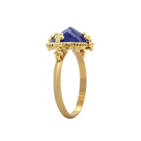 Amali 18K Yellow Gold Oval Tanzanite Ring