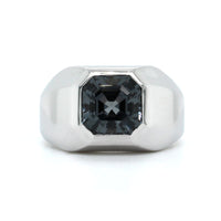 18K White Gold Bezel Set Spinel Ring, 18k white gold, Long's Jewelers