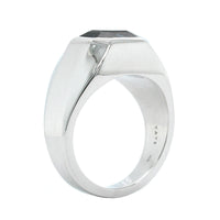 18K White Gold Bezel Set Spinel Ring
