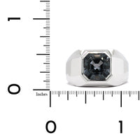 18K White Gold Bezel Set Spinel Ring