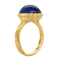 Unico 18K Yellow Gold Oval Cabochon Tanzanite Ring, 18k yellow gold, Long's Jewelers