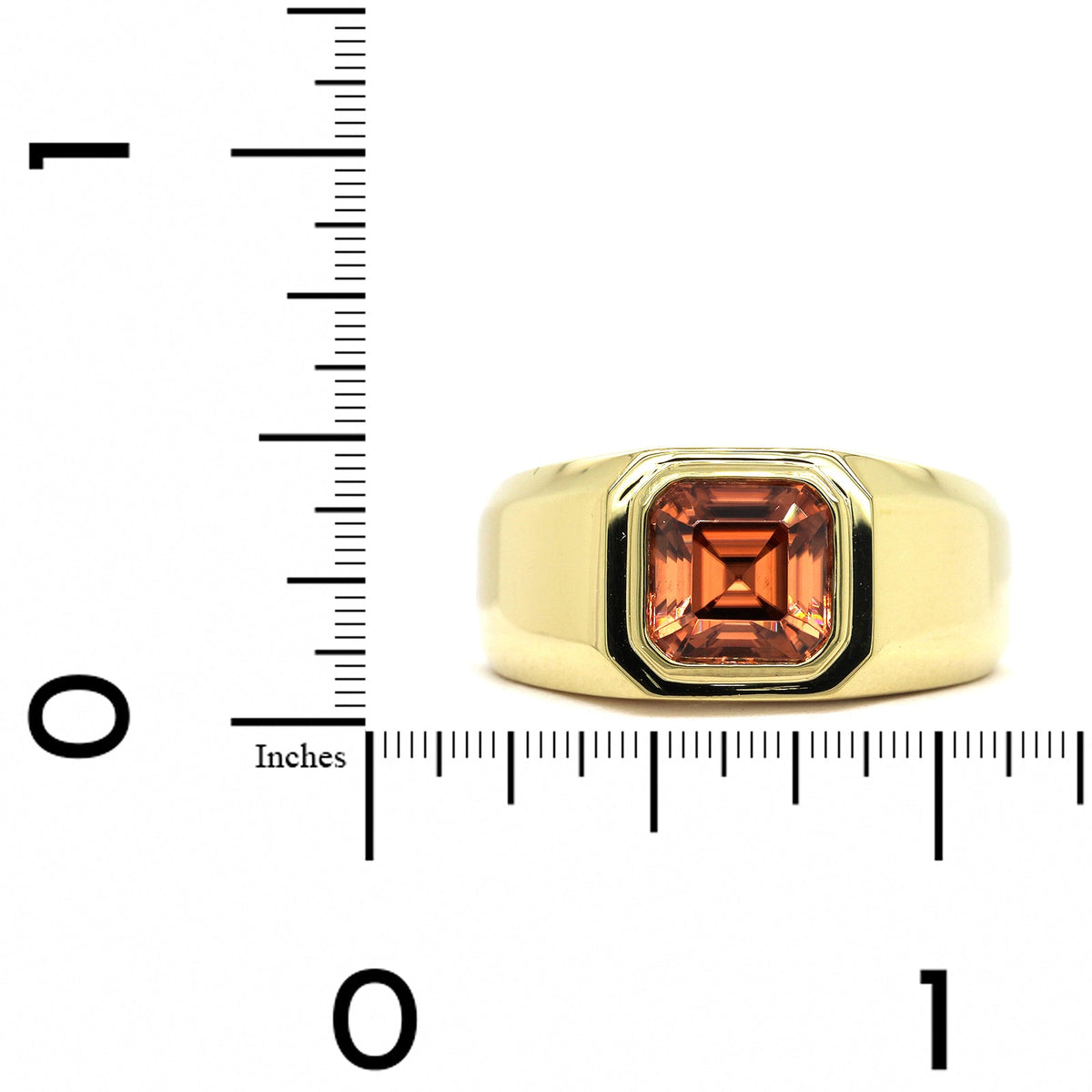 18K Yellow Gold Mayan Zircon Ring, 18k yellow gold, Long's Jewelers