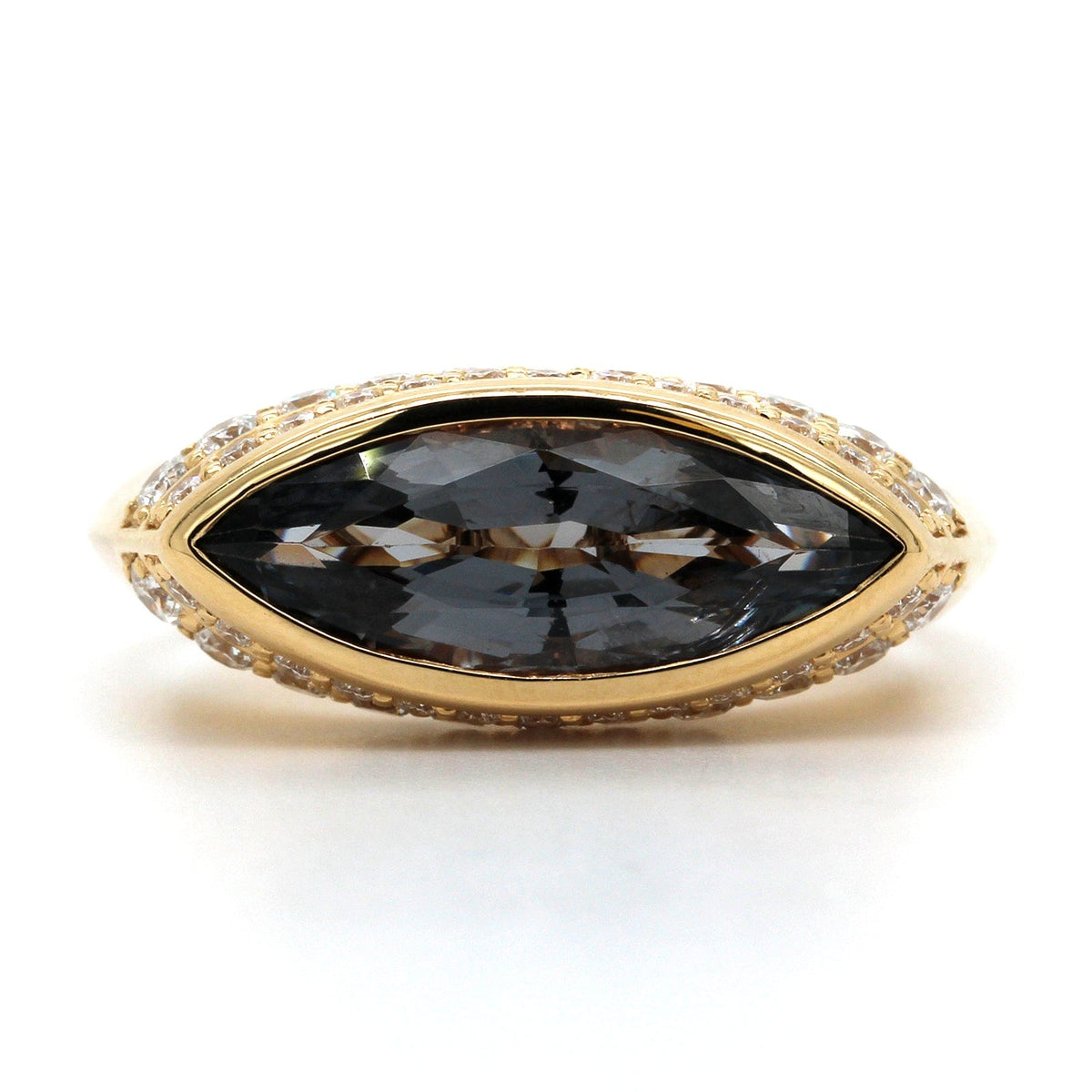 18K Yellow Gold Marquise Nomad Ring