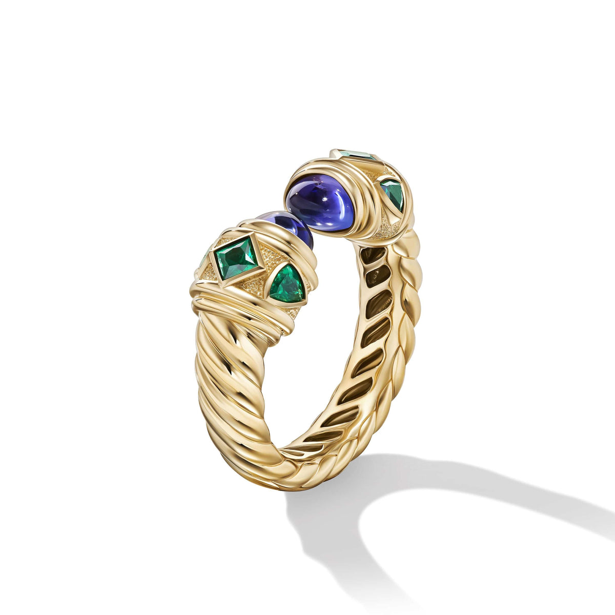 Renaissance® Color Ring in 18K Yellow Gold with Tanzanite and Tsavorite