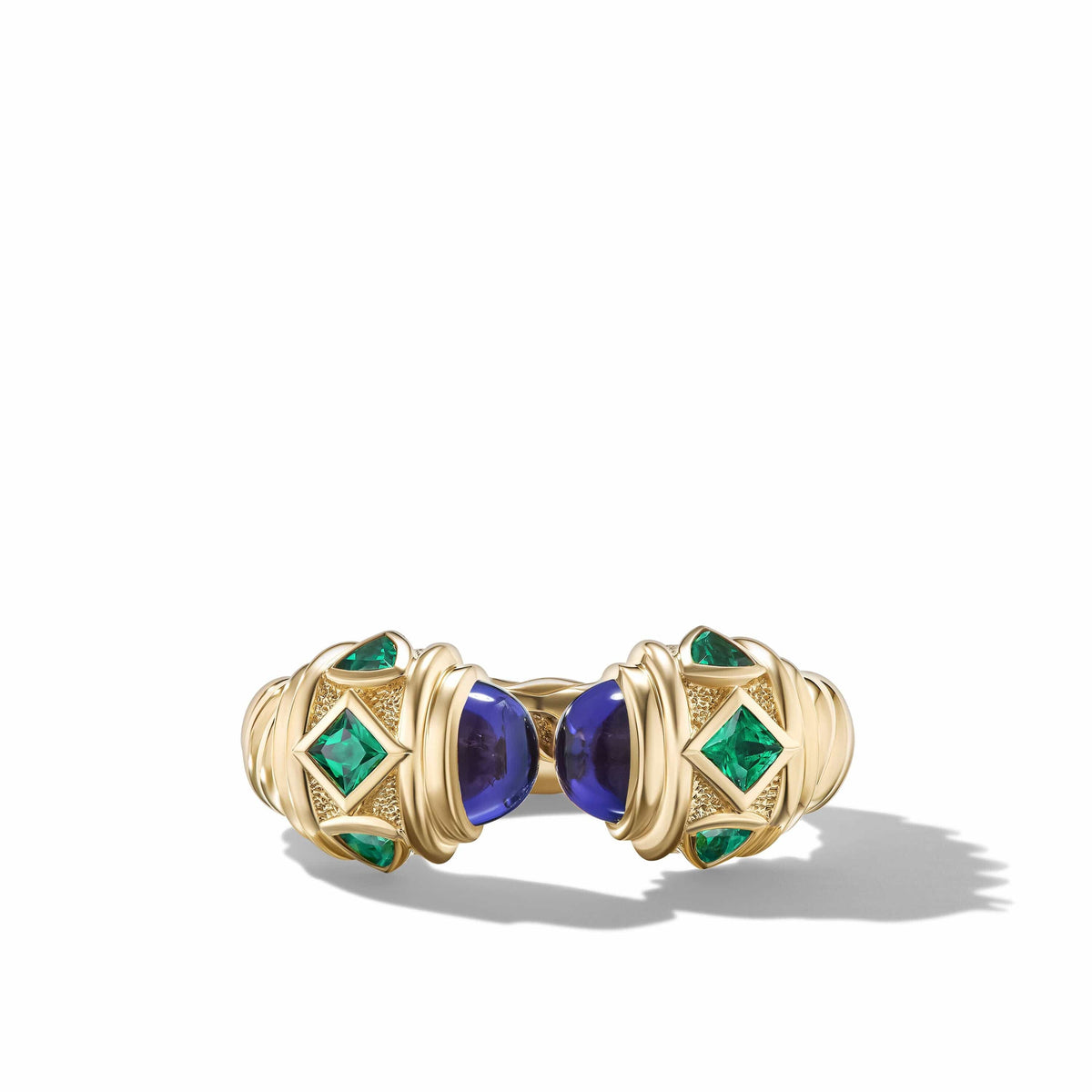 Renaissance® Color Ring in 18K Yellow Gold with Tanzanite and Tsavorite