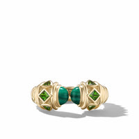 Renaissance® Color Ring in 18K Yellow Gold with Malachite and Chrome Diopside