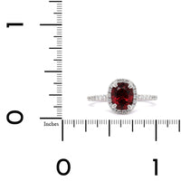 Platinum Oval Spinel Diamond Halo Ring, Platinum, Long's Jewelers