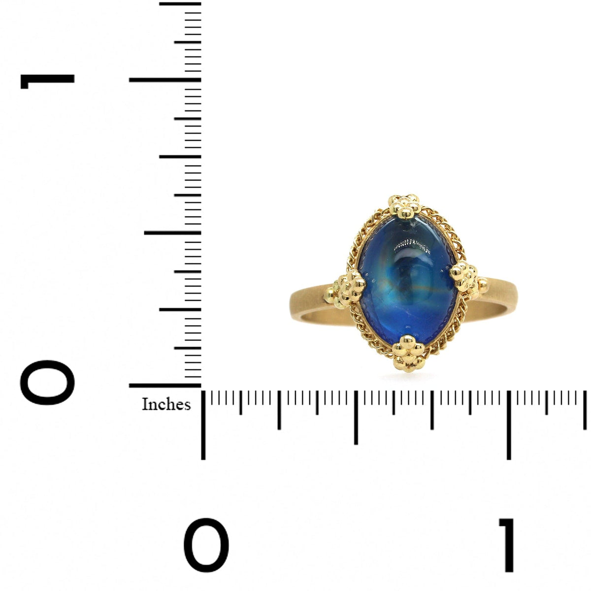 18K Yellow Gold Moonstone Ring, Long's Jewelers