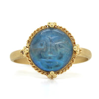 18K Yellow Gold Moonstone Ring, Long's Jewelers