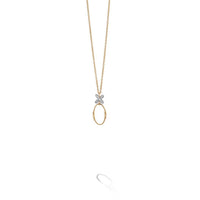 Marrakech Onde 18K Yellow Gold Flower Diamond Necklace, yellow gold, Long's Jewelers